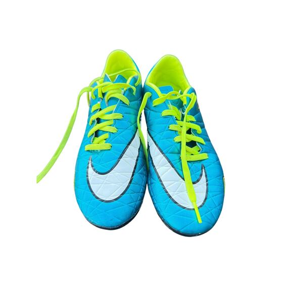 Nike HyperVenom Mens 7.5 Soccer Cleats Aqua/Yellow - Picture 1 of 8